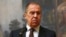 Russian Foreign Minister Sergei Lavrov speaks to reporters on March 13. "Russia is not guilty," he said.