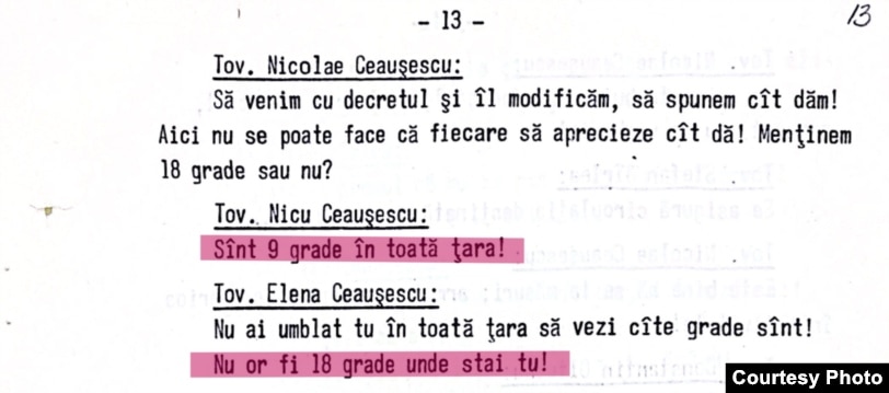 Extras din stenograma ședinței Comitetului Politic Executiv al PCR, 13 ianuarie 1985