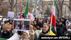 Իրանցիների ակցիան Իրանի դեսպանատան դիմաց, 17-ը հունվարի, 2026թ.