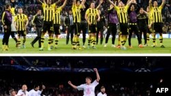Foto e kombinuar e lojtarëve të Dortmundit dhe  Bayern Munich-ut