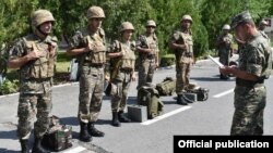 Armenia - Soldiers at a military base in Tavush province, October 30, 2018.