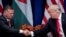 Jordanian King Abdullah II and U.S. President Donald Trump meet at the UN on September 20, 2017.