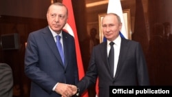 Ռուսաստանի և Թուրքիայի նախագահներ Վլադիմիր Պուտին և Ռեջեփ Էրդողան, արխիվ