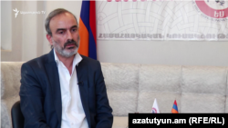 Armenia- Zhirayr Sefilian, leader of the Sasna Tsrer party, speaks to RFE/RL, Yerevan, September 6, 2019. 