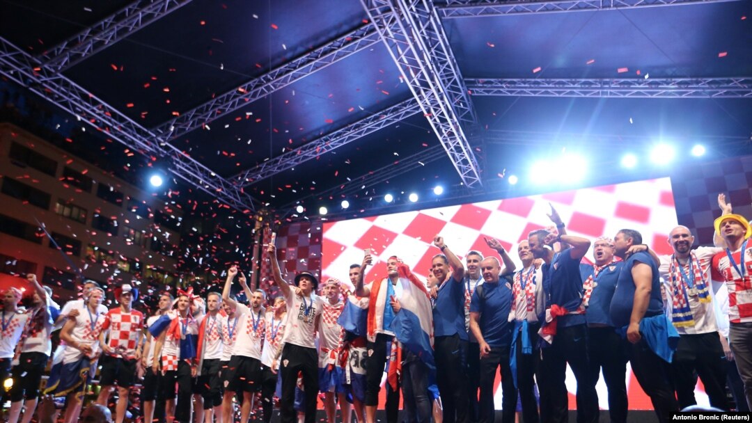 Doček hrvatskih fudbalera u Zagrebu