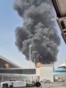 Smoke and flames rise from King Khalid Airport, after Yemen’s Iran-backed Houthis said they attacked the airport, in Riyadh