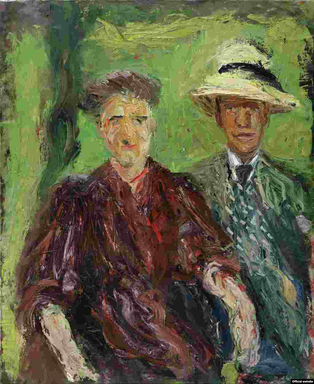 Richard Gerstl, Couple in a Field, July 1908, Oil on canvas, 111,2 x 90,7 cm &copy; Leopold Museum, Vienna