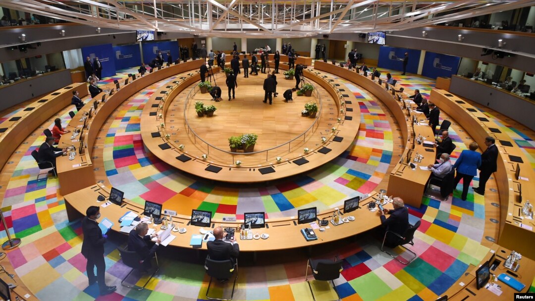 Vedere generală de la summitul UE, desfășurat în aceste zile la Bruxelles