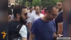 Հրմշտոց և բերման ենթարկվածներ Ազատության հրապարակում