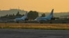 Russian Tu-22M3 bombers at the Russian-operated Khmeimim air base in western Syria (file photo) 