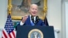 Președintele Joe Biden vorbind despre inteligența artificială la Casa Albă, în Roosevelt Room, 21 iulie 2023