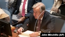 Secretarul general al ONU, Antonio Guterres. 23 septembrie 2021