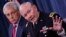 U.S. Chairman of the Joint Chiefs of Staff General Martin Dempsey (right) speaks next to U.S. Secretary of Defense Chuck Hagel during a media briefing at the Pentagon in Washington on July 3.