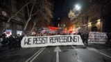 Georgia - pro-European protest at the parliament. Rigged elections