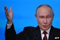 Очільник Росії Володимир Путін під час виступу на «Валдаї», 1 жовтня 2026 року