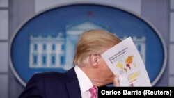 Donald Trump vorbind presei despre noul coronavirus, 26 februarie 2020