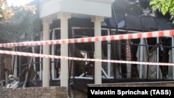 Кафе «Сепар», де трапився вибух, внаслідок якого загинув Олександр Захарченко