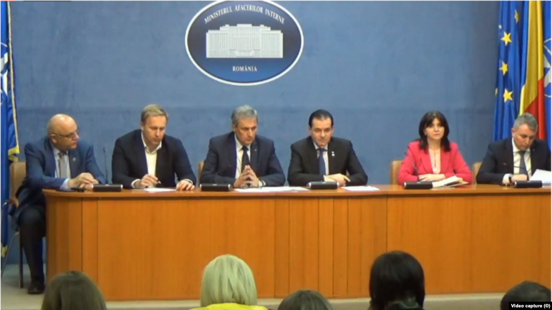 Declarații de presă la sediul MAI, la finalul ședinței Comitetului Național pentru Situații Speciale de Urgență