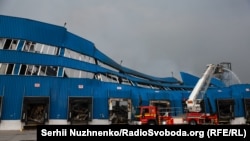Наслідки удару по складу в Броварському районі, серпень 2026 року