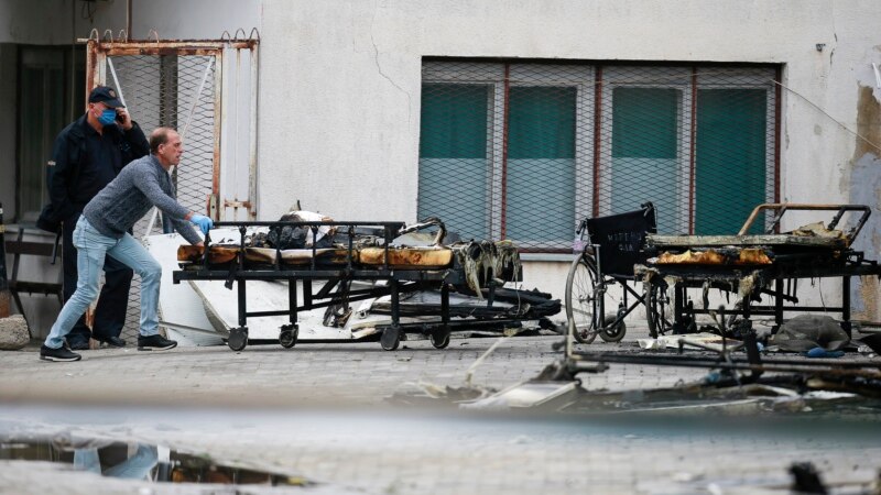 Katërmbëdhjetë të vdekur nga zjarri në spitalin për COVID-19 në Tetovë