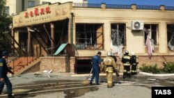 Dagystan, partlama bolan ýer. Arhiw suraty. 