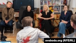 Сустрэча Ціханоўскай з жыхарамі прытулку ў Варшаве, 5 лютага 2026