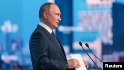 Russian President Vladimir Putin was speaking at the Eastern Economic Forum in Vladivostok on September 7. 