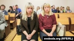 Настаўніцы Вольга Завадзкая і Ірына Апанасевіч