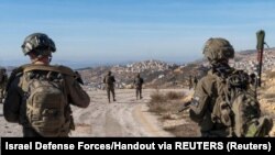 Израильские солдаты на границе с Сирией