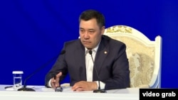 "It doesn't matter who wins the [presidential poll] -- me or somebody else after me. The Kyrgyz nation will not allow a dictatorship," acting President Sadyr Japarov said.