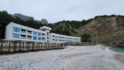 Климат-павильон на пляже санатория «Южный» в Форосе. Фото с официального сайта Министерства финансов РФ