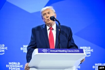 Donald Trump în discursul de la Davos: Cer o bucată de gheață