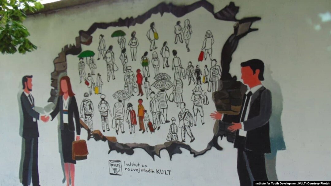 Jedan od grafita kampanje Instituta za razvoj mladih KULT