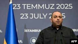 Rustem Umerov, šef delegacije Ukrajine na mirovnim pregovorima s Rusijom u Istanbulu, 23. jula 2025.