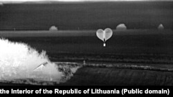 Фота кантрабандных шароў у рэжыме начнога бачаньня, 6 студзеня 2026