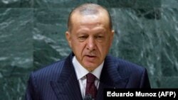 اردوغان د ملګرو ملتونو عمومي غونډې ته د وينا وروسته خبريالانو ته وويل چې دوی نه شي ويلي چې له امريکې سره د اړيکو سالمه پروسه روانه ده.