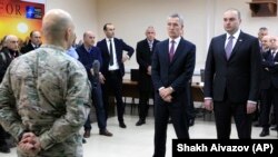 Генералниот секретар на НАТО, Јенс Столтенберг и грузискиот премиер Мамука Бахтазе