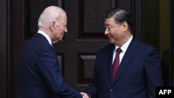 Джо Байден и Си Цзиньпин перед встречей в Сан-Франциско, 15 ноября 2023 года