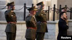 Președintele Zelenski în vizită la Dublin (Irlanda) pe 2 decembrie 2025.