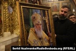 Прощання з патріархом Православної церкви України Філаретом. Київ, 20 березня 2026 року