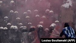 Ciocniri între poliție și protestatari la Atena, la 20 ianuarie 2019