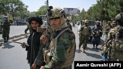 جنگجویان طالبان در شهر کابل