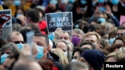 تجمع هرازان تن در فرانسه برای ادای احترام به سامویل پاتی