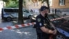 Policajac na mjestu ubistva bivšeg predsjednika ukrajinskog parlamenta, Lviv 30. avgust 2025.