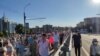 Адна з акцыяў пратэсту ў Берасьці