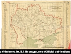 Карта України із адміністративним поділом станом на 1933 рік