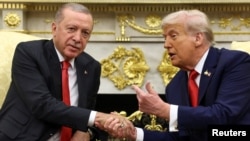 ԱՄՆ և Թուրքիայի նախագահներ Դոնալդ Թրամփ և Ռեջեպ Թայիփ րդողան, արխիվ