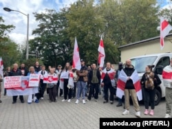 Акцыя беларусаў ля Управы па справах замежных грамадзян у Варшаве, 26 верасьня 2026