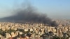 Smoke rises over Beirut on October 3 following an Israeli strike on the Lebanese capital. 