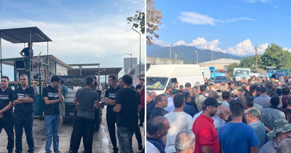 ყვარელში მევენახეების აქცია დასრულდა, საავტომობილო გზა გახსნეს